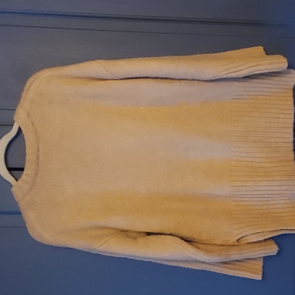 Topshop chunky oversized sweater taupe tan stretchy super soft fluffy size 4-6 - Picture 4 of 5